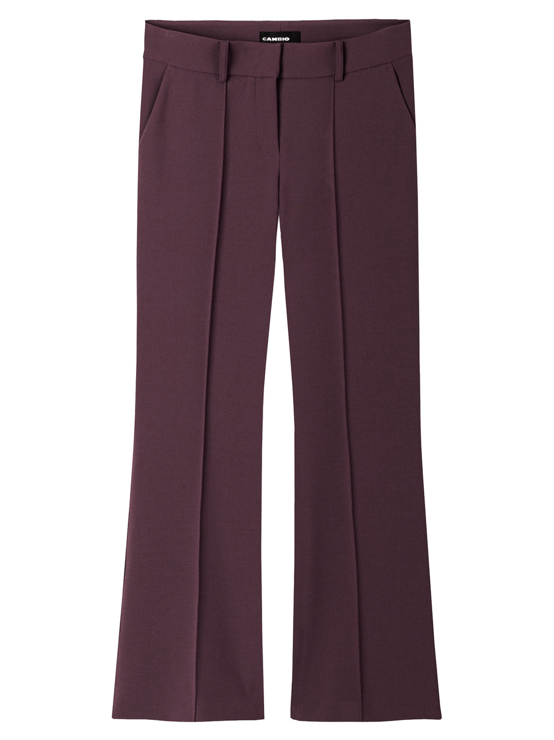 Cambio Farah Pantalon – Paars-63% polyester, 27% viscose, 7% katoen, 3% elastaan-DAMES BROEKEN-Paars