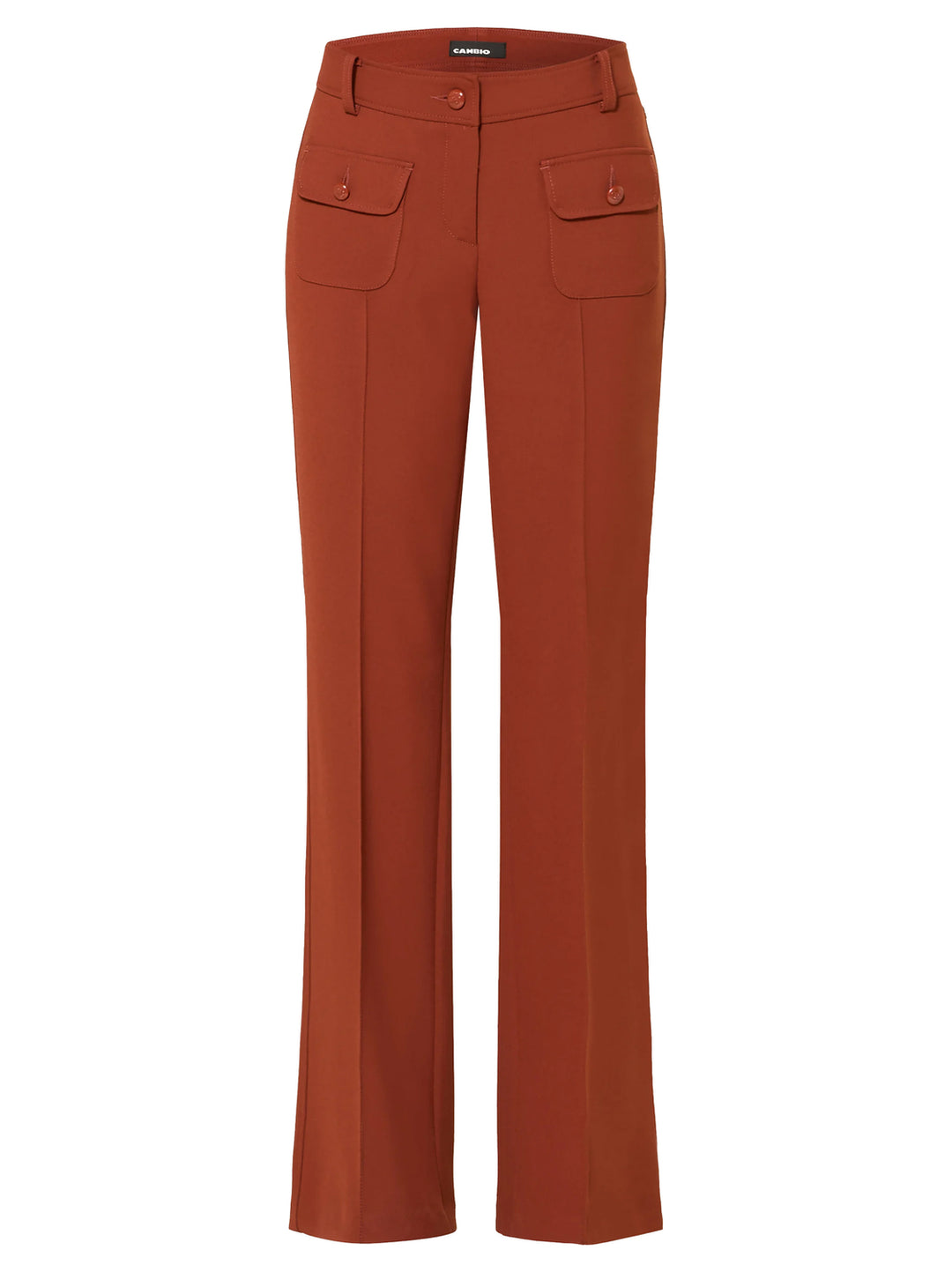 Cambio Farah Pantalon – Rood-63% polyester, 27% viscose, 7% katoen, 3% elastaan-DAMES BROEKEN-Rood