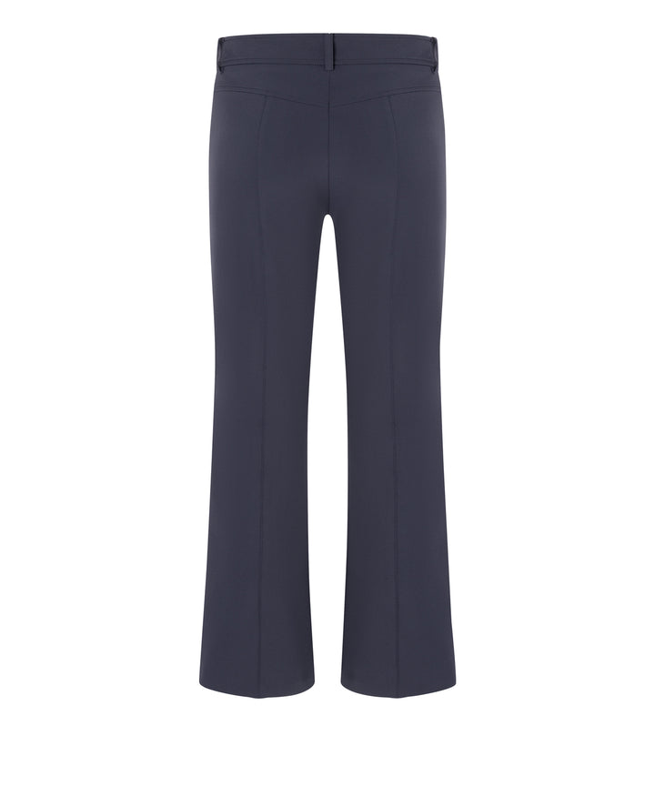 Cambio Farah Patched Pantalon – Blauw-88% polyamide, 12% elastaan-DAMES BROEKEN-Blauw