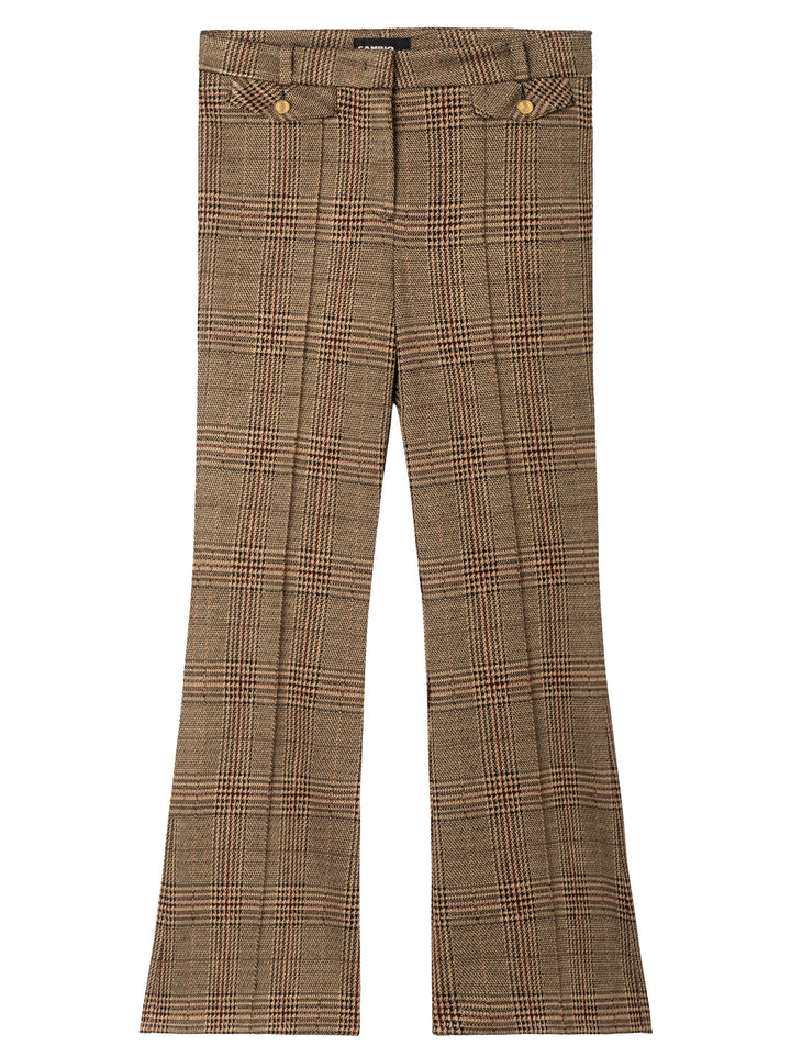 Cambio Fleur Cropped Pantalon – Bruin-74% viscose, 24% polyamide, 2% elastaan-DAMES BROEKEN-Bruin