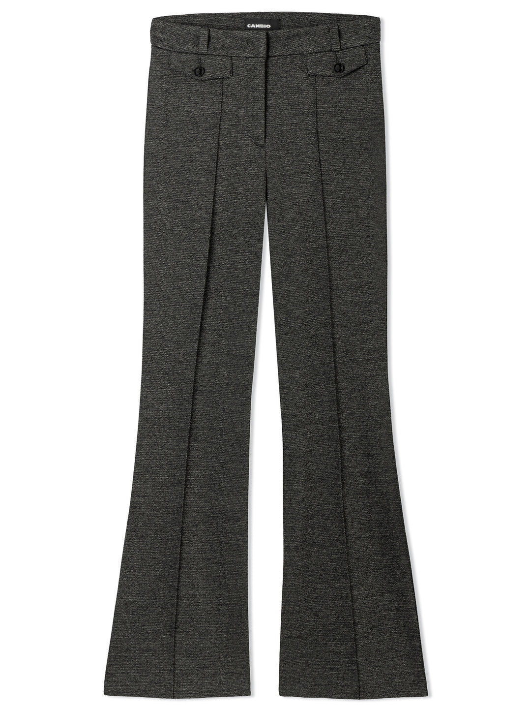 Cambio Fleur Pantalon – Zwart-57% viscose, 38% polyamide, 5% elastaan-DAMES BROEKEN-Zwart