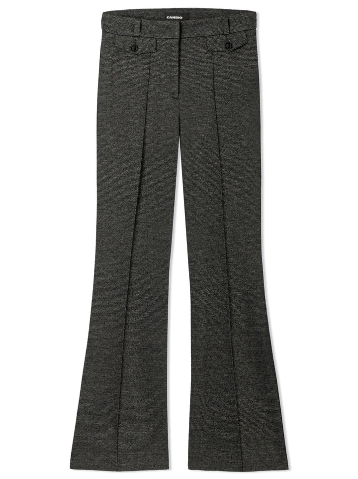 Cambio Fleur Pantalon – Zwart-57% viscose, 38% polyamide, 5% elastaan-DAMES BROEKEN-Zwart