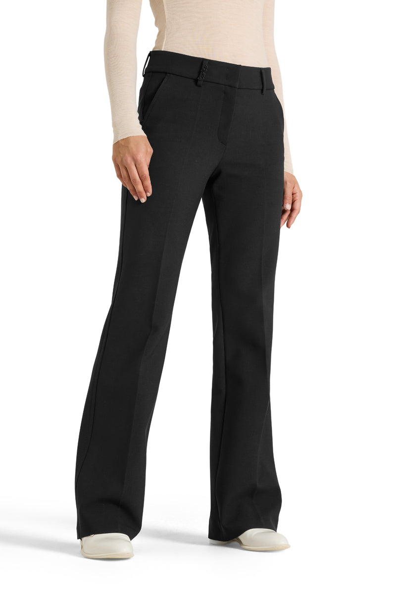 Cambio France Pantalon – Zwart-63% polyester, 27% viscose, 7% katoen, 3% elastaan-DAMES BROEKEN-Zwart