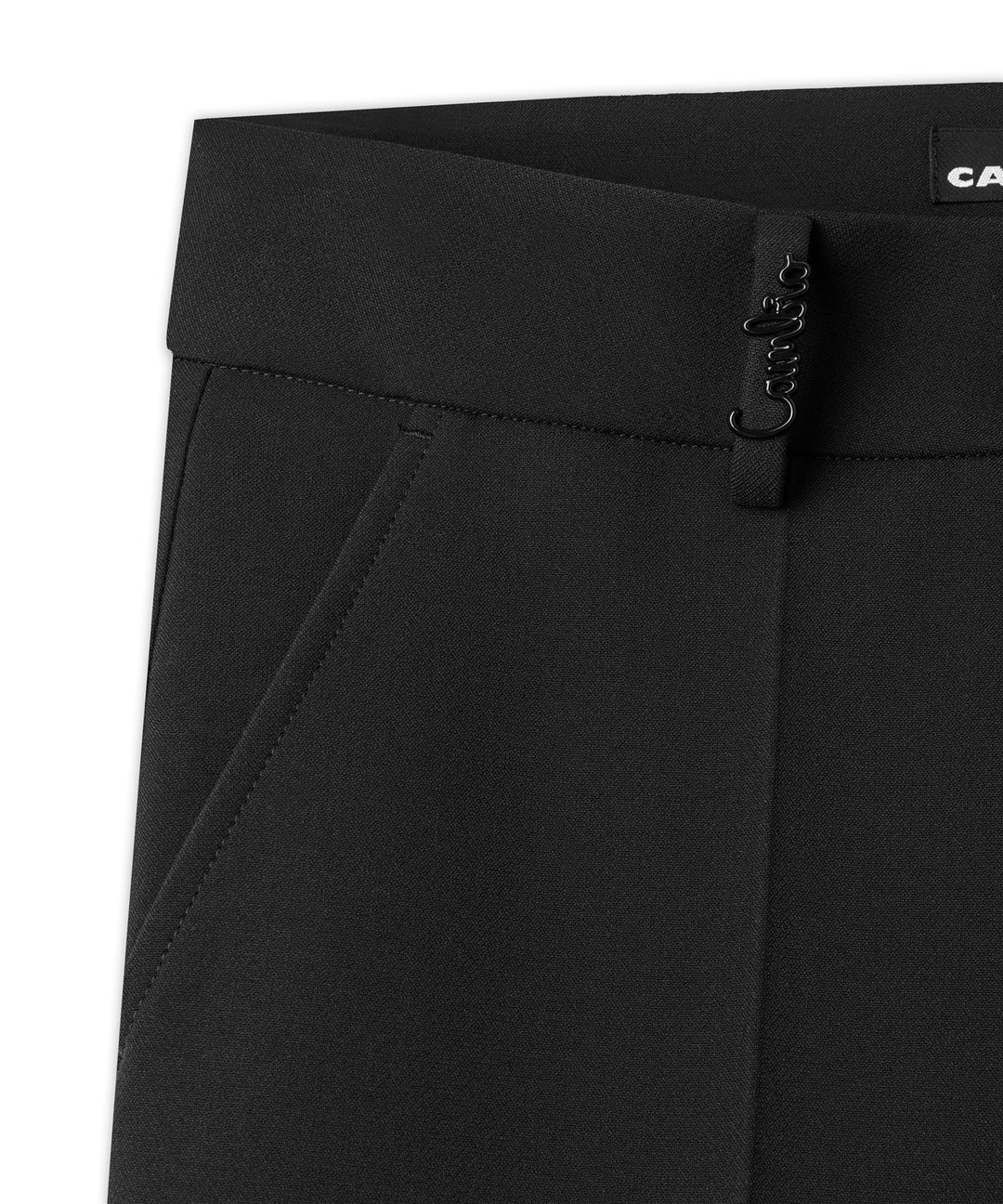 Cambio France Pantalon – Zwart-63% polyester, 27% viscose, 7% katoen, 3% elastaan-DAMES BROEKEN-Zwart