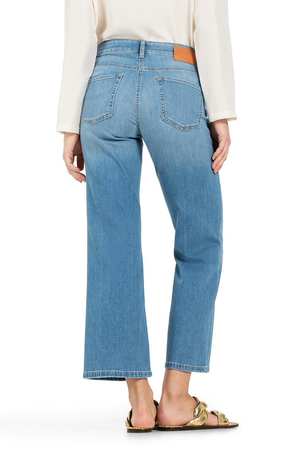 Cambio Francesca Jeans – Mid Blue-94% katoen, 4% elastomultiester, 2% elasthaan-DAMES BROEKEN-Blauw