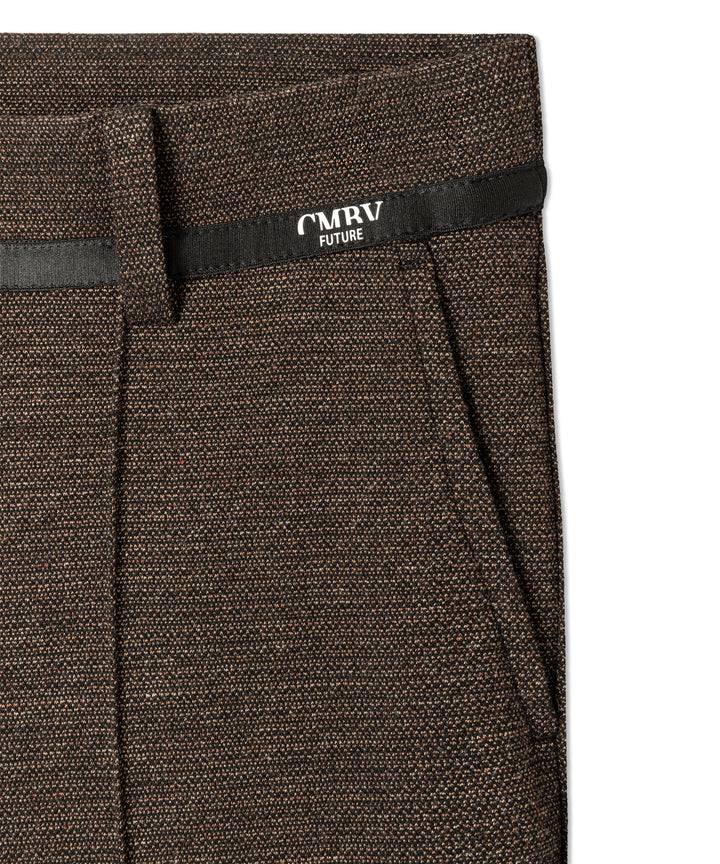 Cambio Francoise Pantalon – Bruin-57% viscose, 38% polyamide, 5% elastaan-DAMES BROEKEN-Bruin