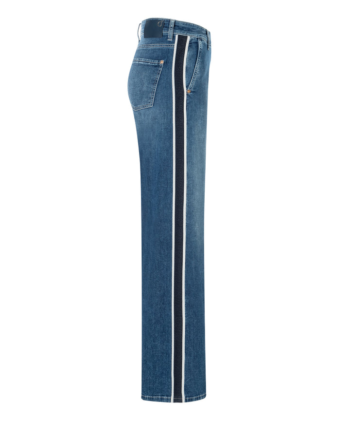 Cambio jeans Alek lefthand mid-92%CO/6%EME/2%EL-DAMES BROEKEN-Blauw