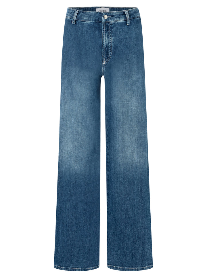 Cambio jeans Alek lefthand mid-92%CO/6%EME/2%EL-DAMES BROEKEN-Blauw