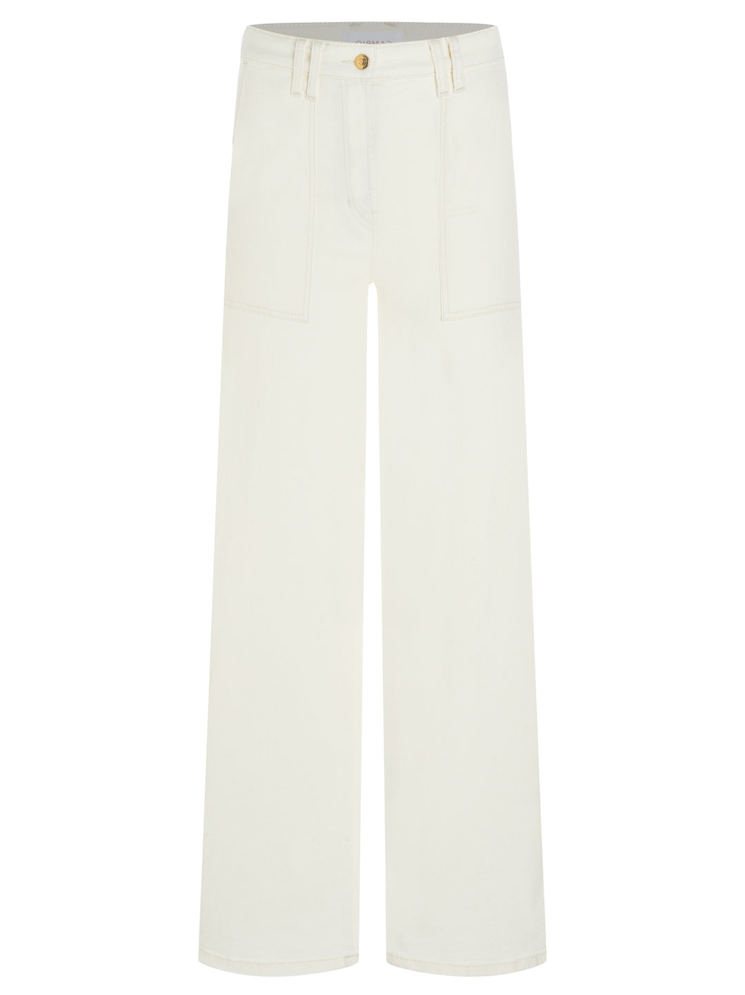 Cambio jeans eco light ecru Alek-92% Katoen<br />6% Elastomultiester<br />2% Elastaan-DAMES BROEKEN-Room