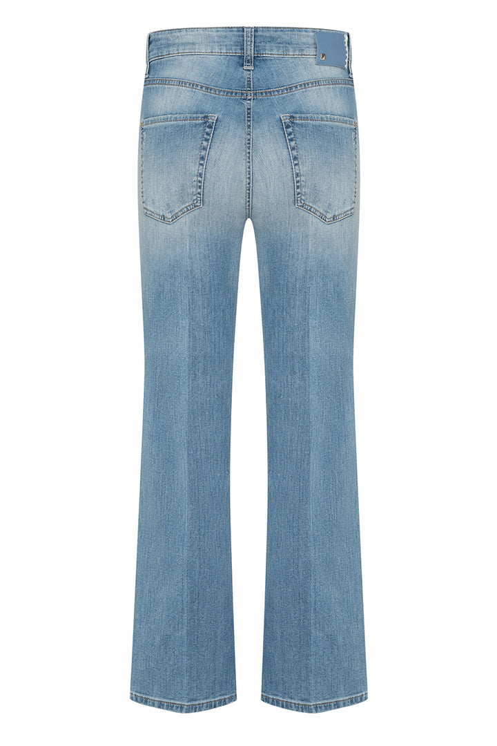 Cambio jeans Francesca-92% kaoten, 6% elastomultiester, 2% elasthaan-DAMES BROEKEN-Blauw