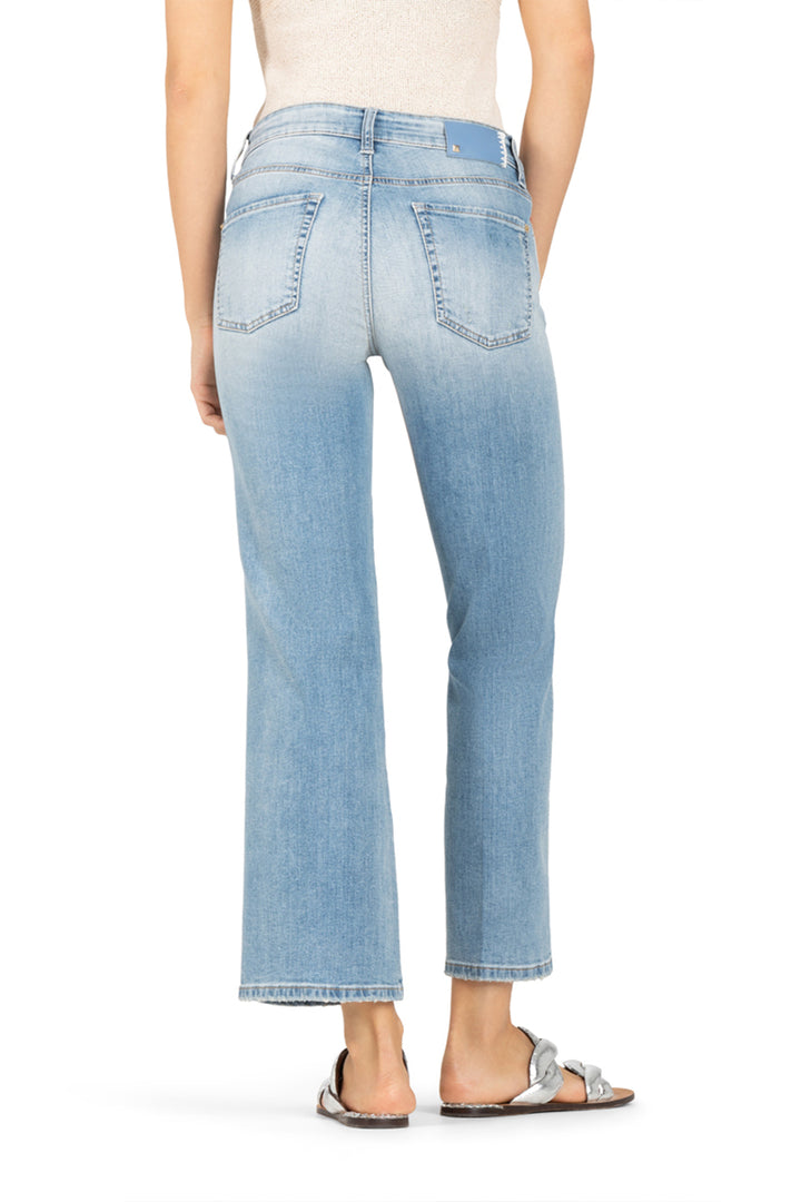 Cambio jeans Francesca-92% kaoten, 6% elastomultiester, 2% elasthaan-DAMES BROEKEN-Blauw