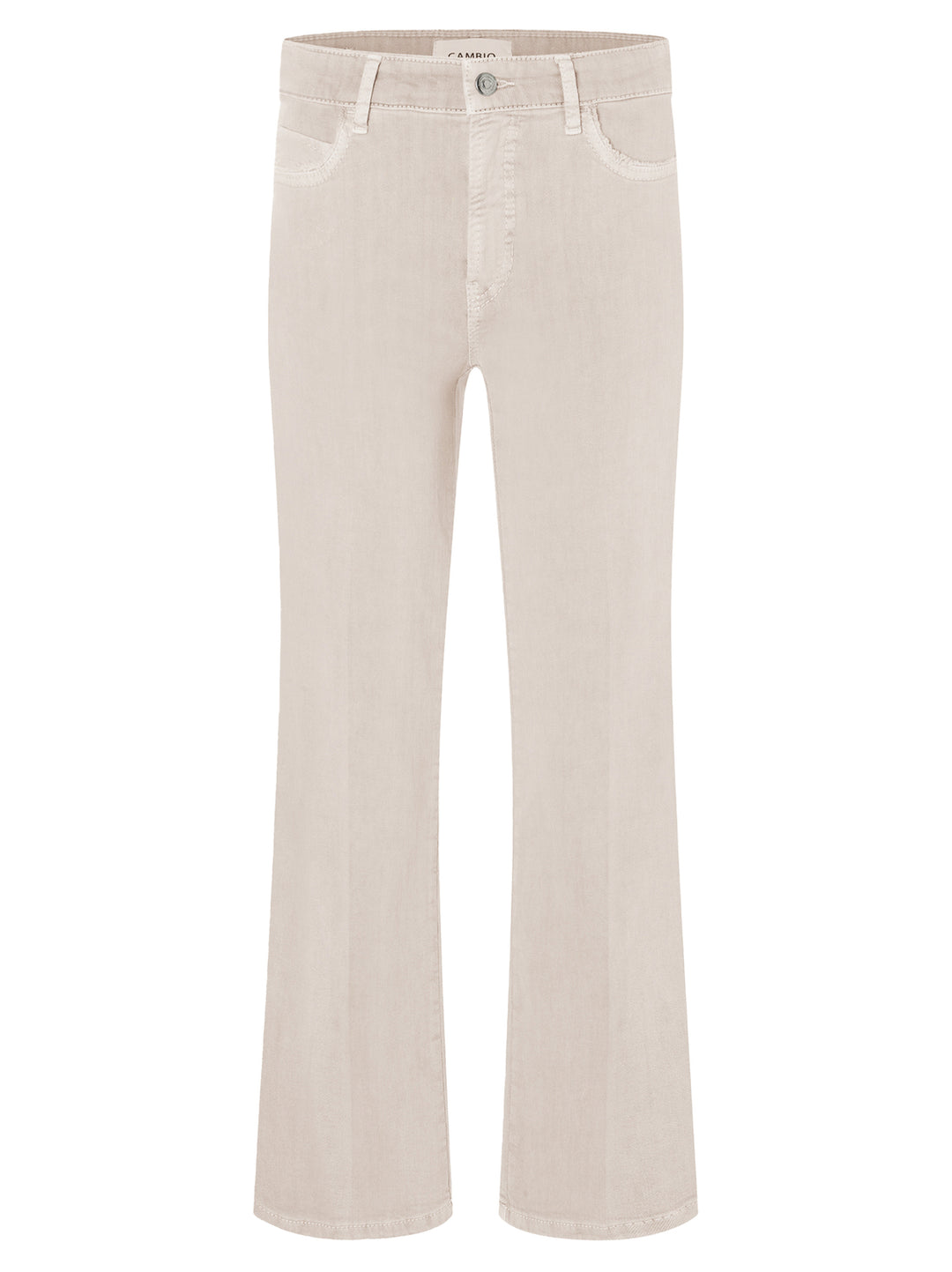 Cambio jeans Francesca sustained off white-94% kaoten, 4% elastomultiester, 2% elasthaan-DAMES BROEKEN-Room