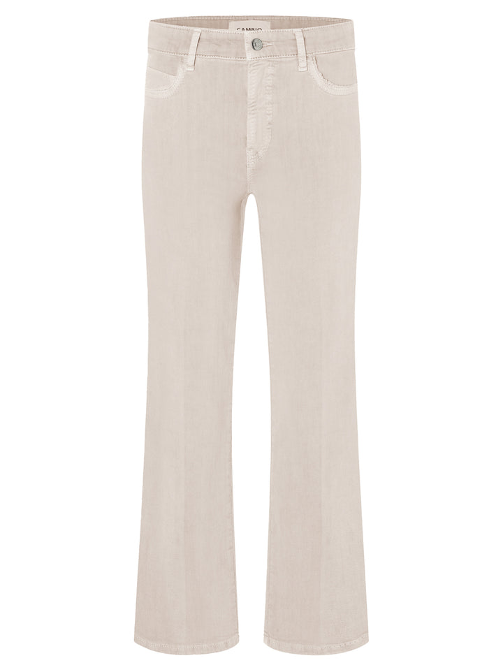 Cambio jeans Francesca sustained off white-94% kaoten, 4% elastomultiester, 2% elasthaan-DAMES BROEKEN-Room