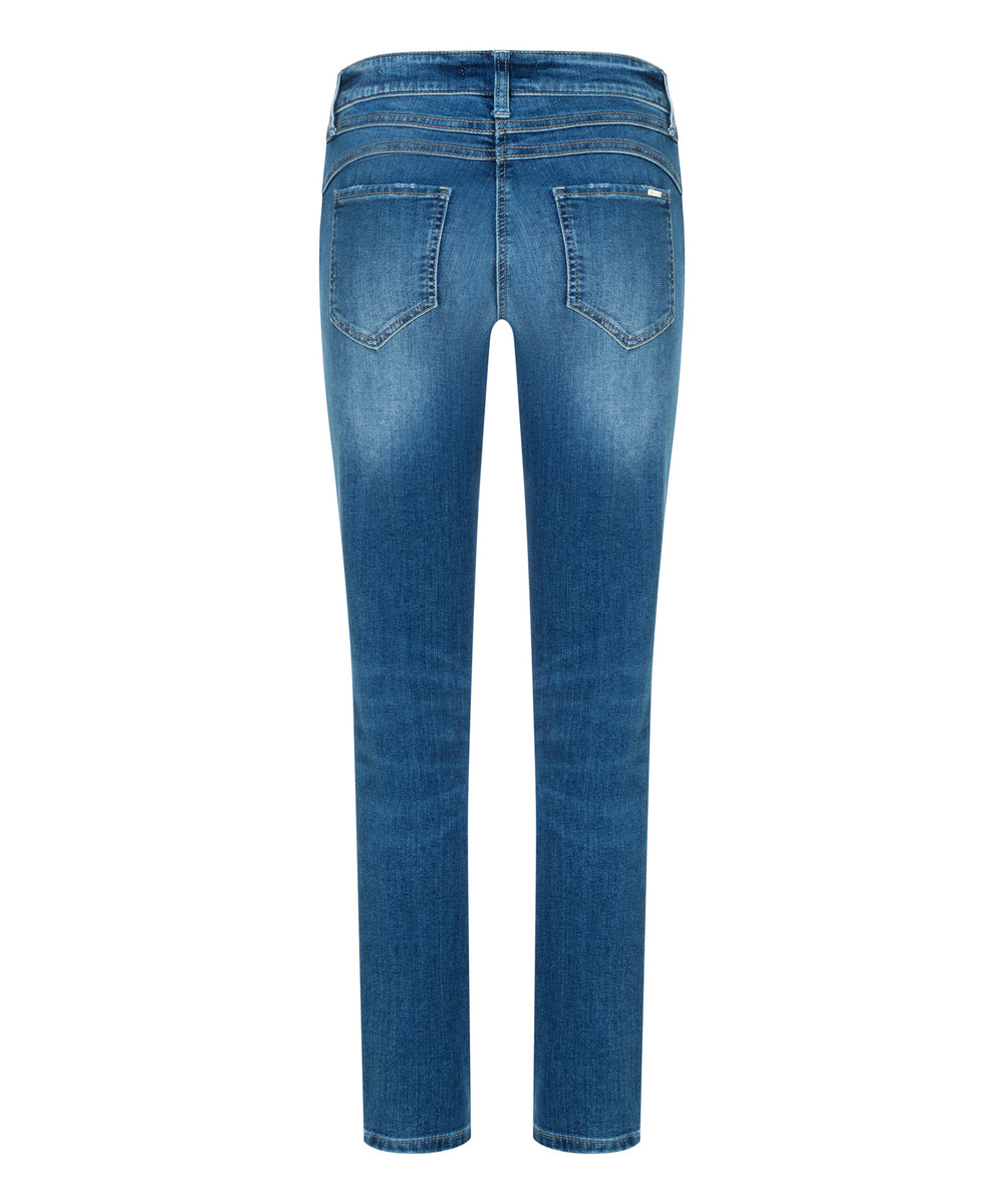 Cambio jeans Parla-49% katoen<br />27% polyester<br />20% modal<br />4% polyurethaan-DAMES BROEKEN-Blauw
