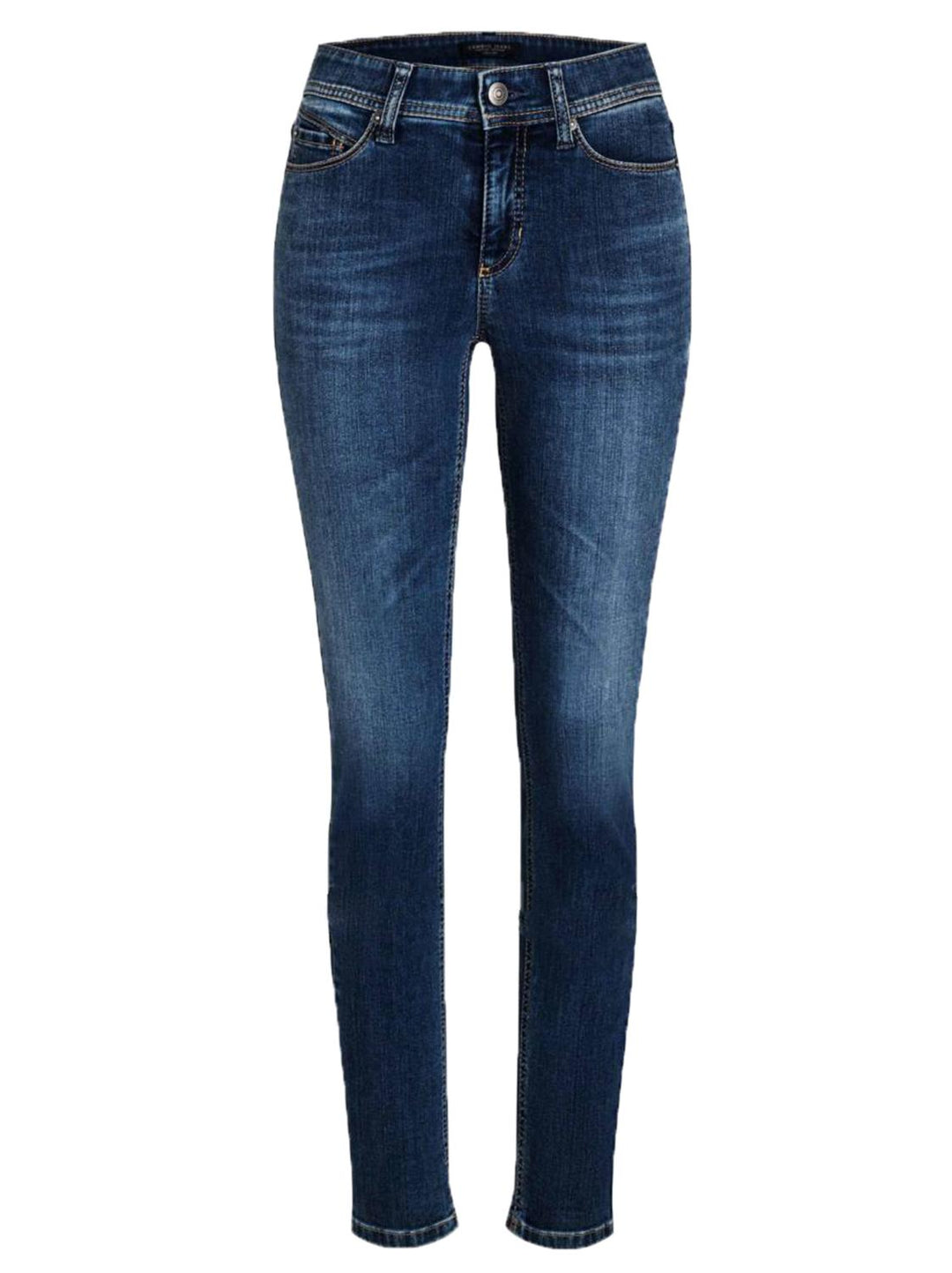 Cambio jeans Parla-92% katoen, 6% elastomultiester, 2% elasthaan-DAMES BROEKEN-Blauw