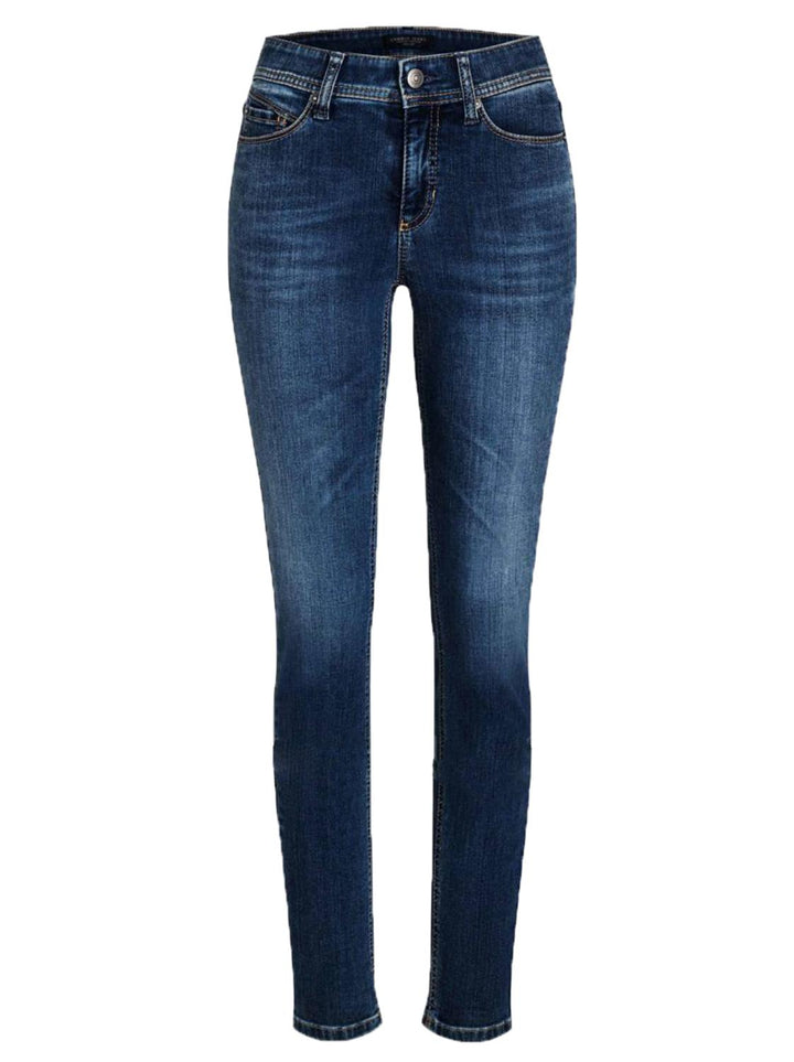 Cambio jeans Parla-92% katoen, 6% elastomultiester, 2% elasthaan-DAMES BROEKEN-Blauw