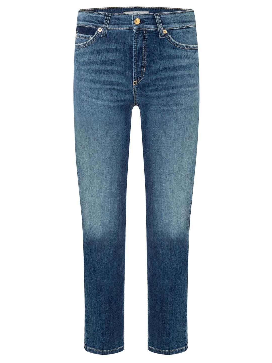 Cambio jeans Piper cropped -92% Katoen<br />6% Elastomultiester<br />2% Elastaan-DAMES BROEKEN-Blauw