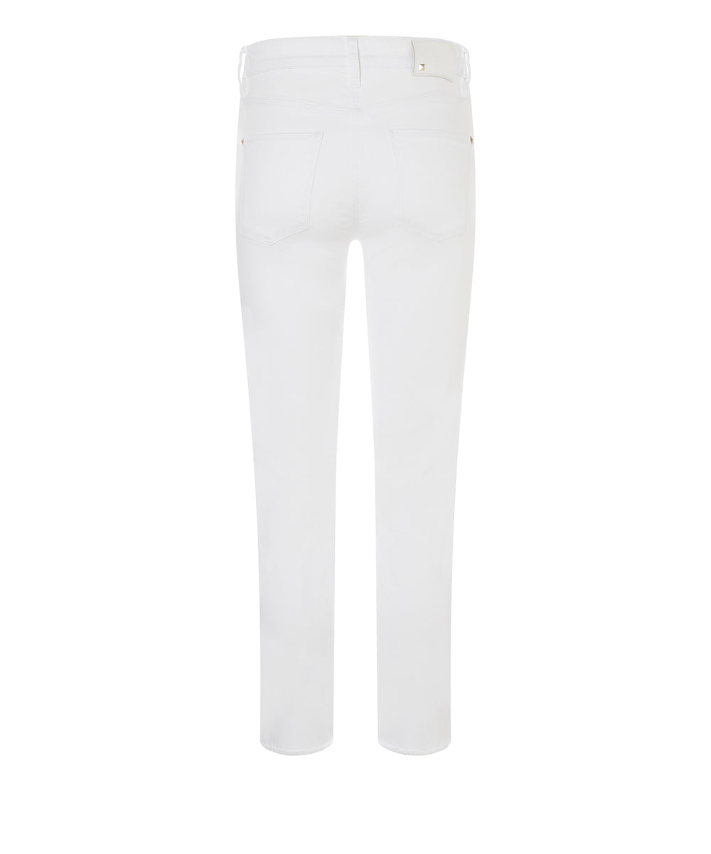 Cambio jeans piper short softwash frin-89% Katoen<br />9% Elastomultiester<br />2% Elastaan-DAMES BROEKEN-Wit