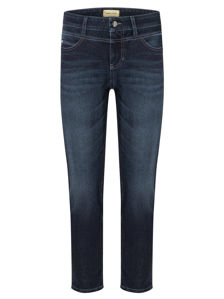 Cambio jeans Posh - deep ocean used-94% katoen, 4% elastomultiester, 2% elasthaan-DAMES BROEKEN-Blauw