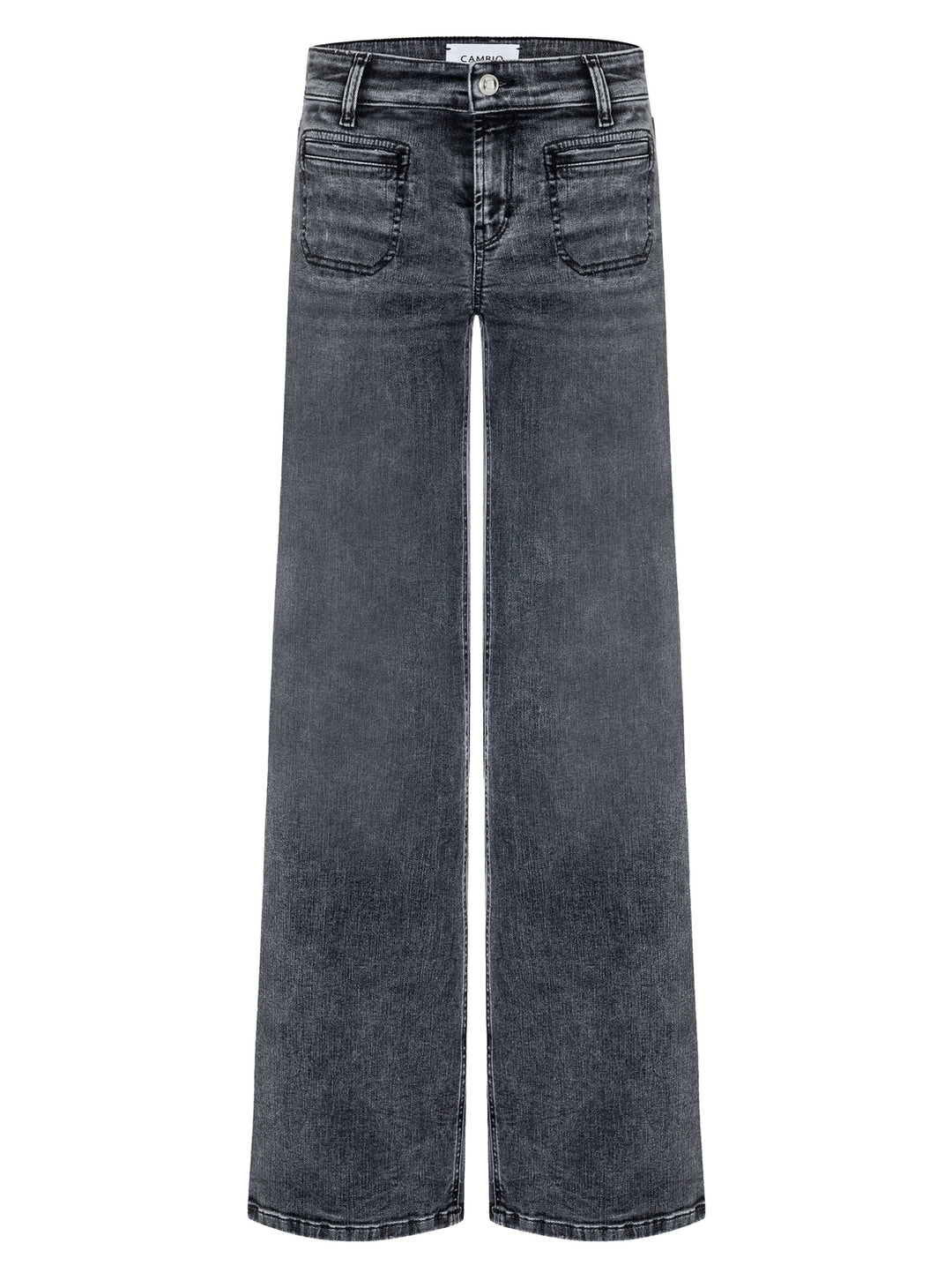 Cambio Jeans Tess – Grijs-91% katoen, 9% elastaan-DAMES BROEKEN-Grijs