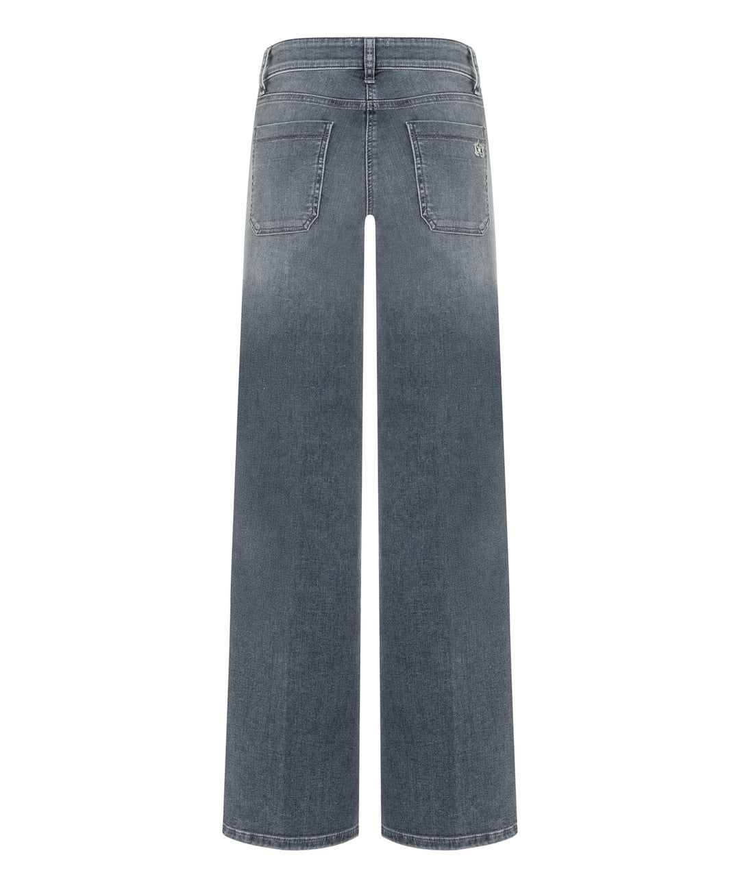 Cambio jeans Tess wide leg-92% katoen<br />5% polyester<br />1% elastaan-DAMES BROEKEN-Grijs