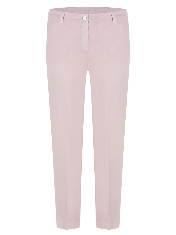 Cambio Karina rose blush pantalon-97% Katoen<br />3% Elastaan-DAMES BROEKEN-Roze