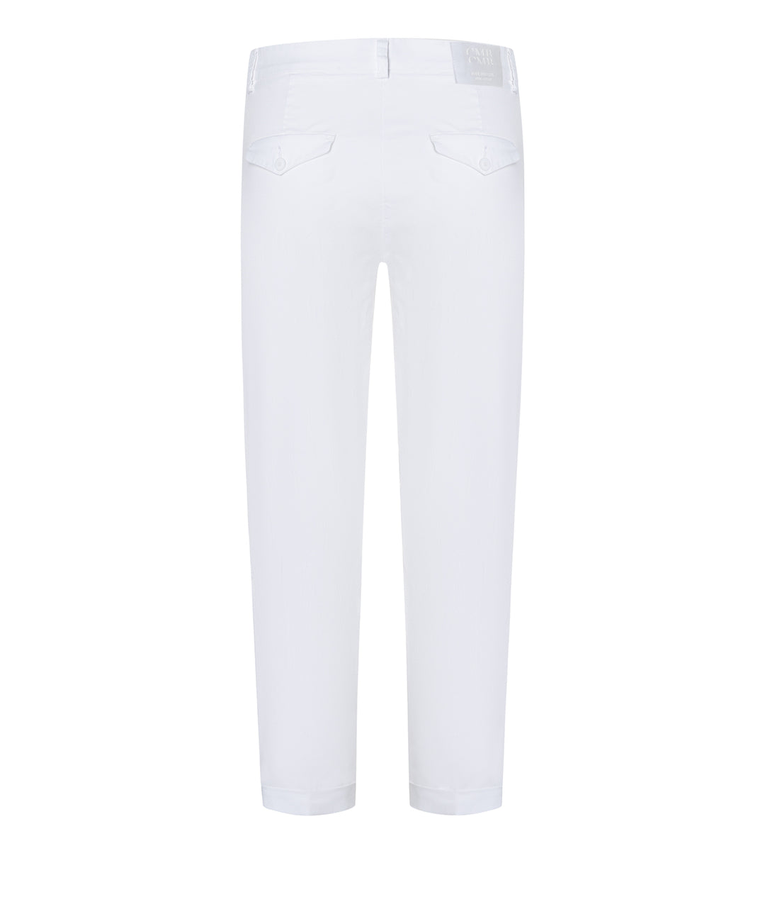 Cambio Karina Turn Up Pantalon – Wit-97% katoen, 3% elastaan-DAMES BROEKEN-Wit