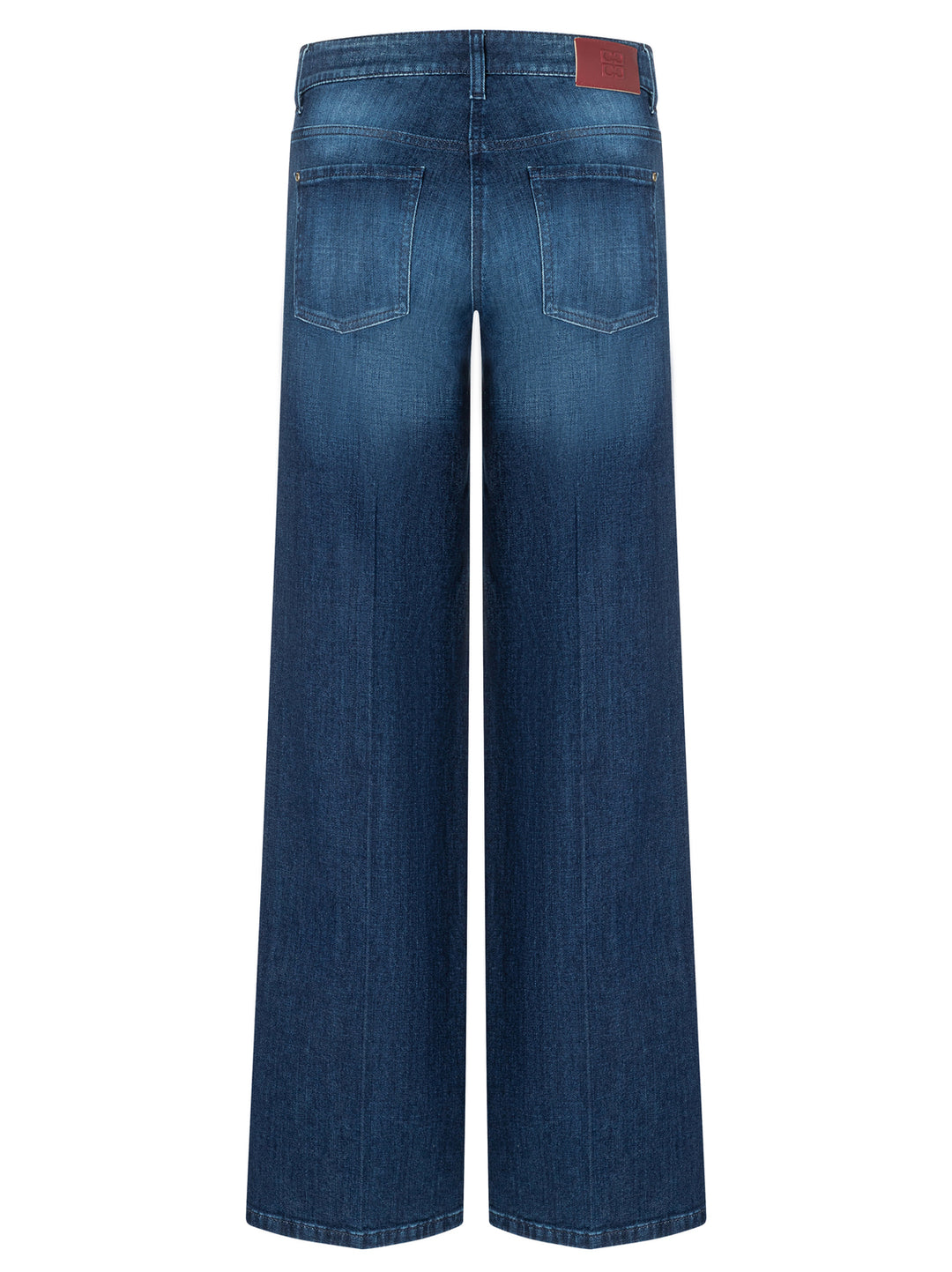 Cambio Lefthand True Indigo Jeans – Blauw-92% katoen, 6% elastomultiester, 2% elasthaan-DAMES BROEKEN-Blauw