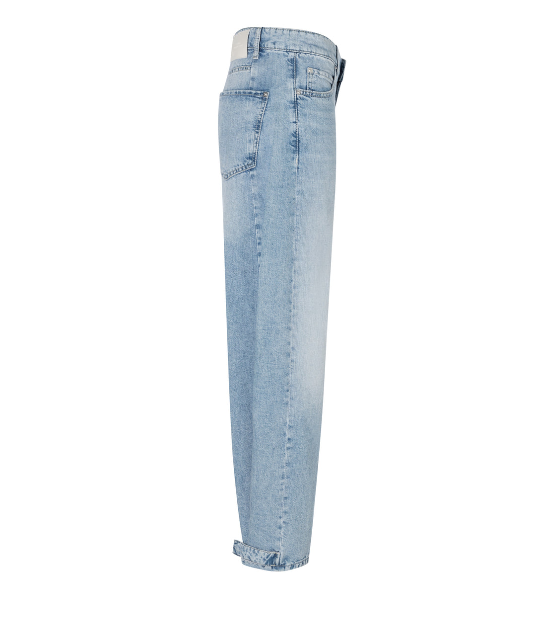 Cambio Oaklyn Jeans – Blauw-60% katoen, 40% linnen-DAMES BROEKEN-Blauw