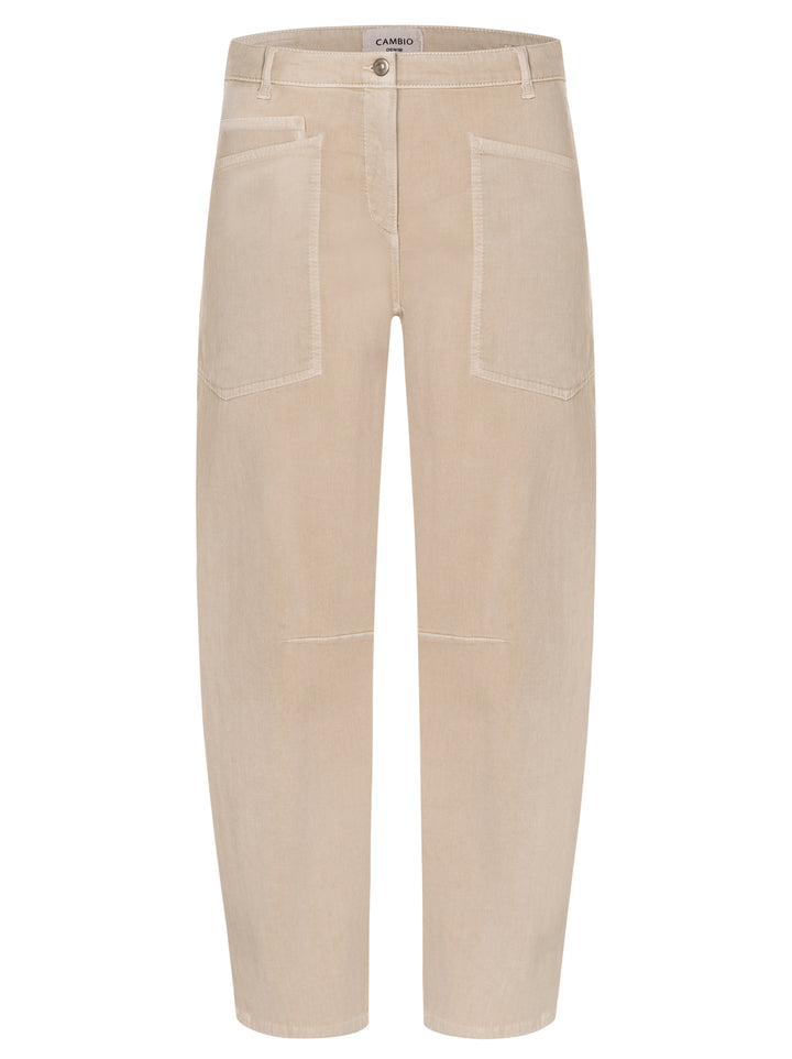 Cambio Ocean Jeans – Beige-94% katoen, 4% elastisch polyamide, 2% elastaan-DAMES BROEKEN-Beige