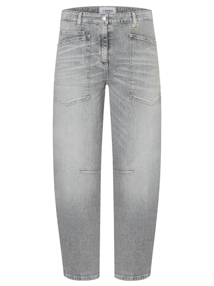 Cambio Ocean jeans – Grijs-92% katoen, 6% elastich polyamide, 2% elastaan-DAMES BROEKEN-Grijs