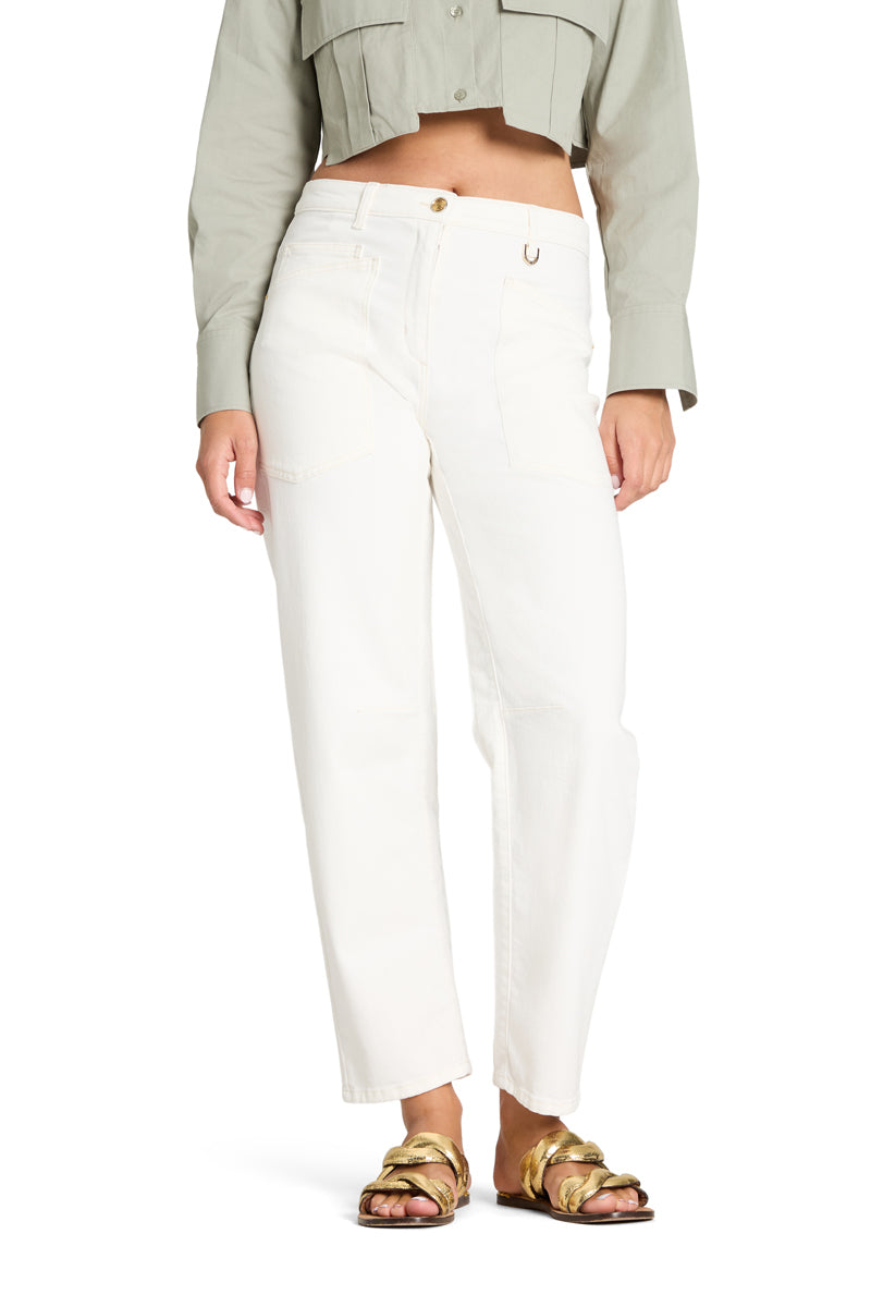 Cambio Ocean Jeans – Wit-92% katoen, 6% elastomultiester, 2% elastaan-DAMES BROEKEN-Wit