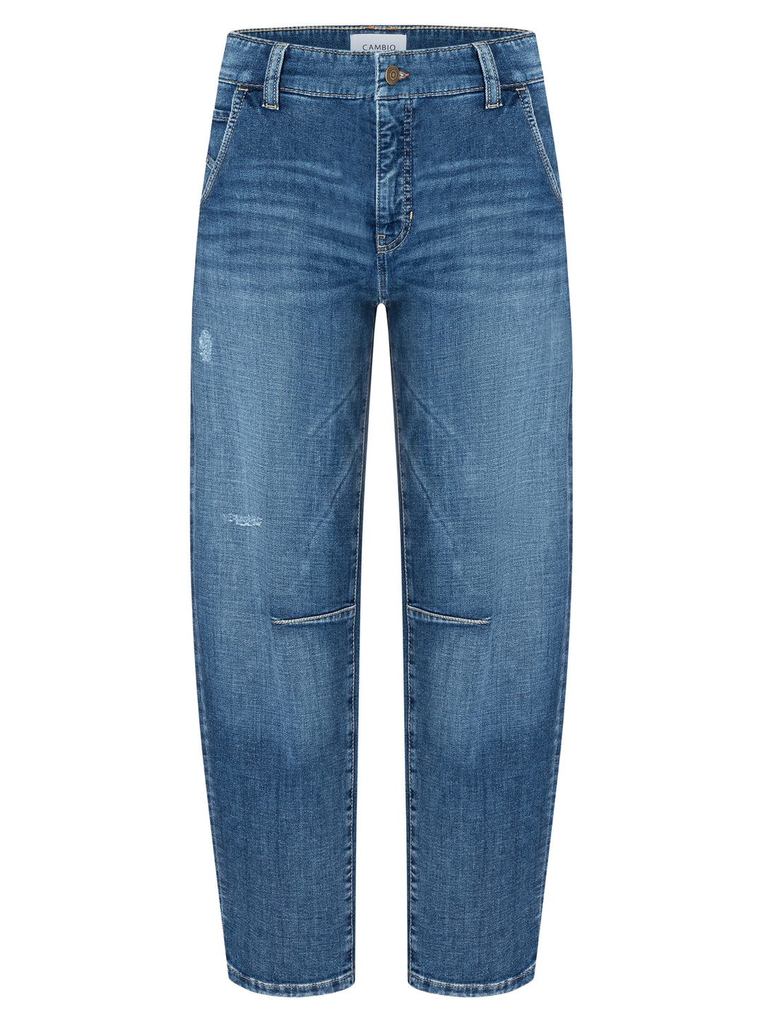 Cambio Orelie Jeans – Blauw-92% katoen, 6% elastomultiester, 2% elasthaan-DAMES BROEKEN-Blauw