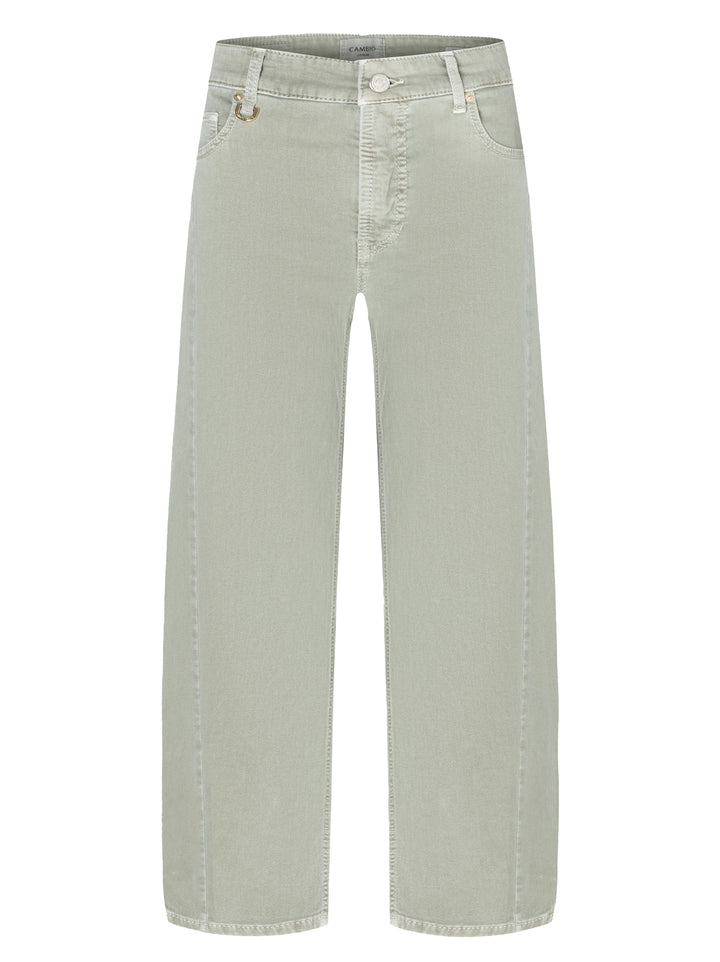 Cambio Oria Jeans – Groen-94% katoen, 4% elastomultiester, 2% elastaan -DAMES BROEKEN-Groen