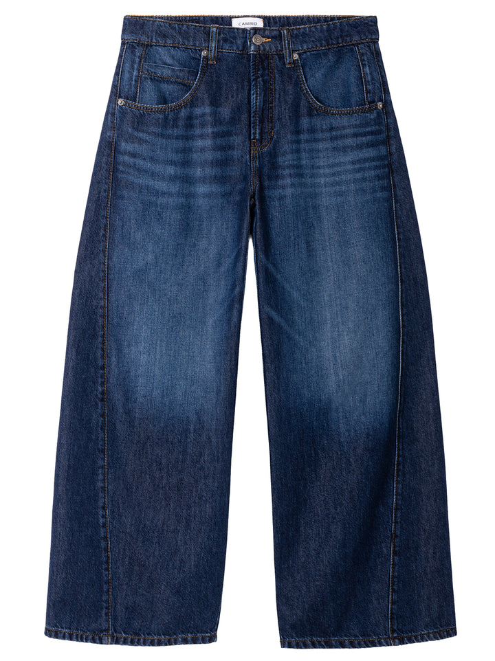 Cambio Orla Jeans – Blauw-62% katoen, 38% lyocell-DAMES BROEKEN-Blauw