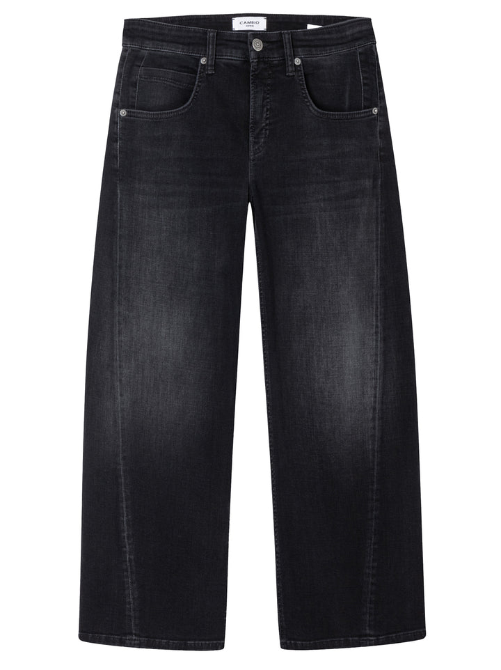 Cambio Orla Jeans – Zwart-92% katoen, 6% elastomultiester, 2% elastaan-DAMES BROEKEN-Zwart