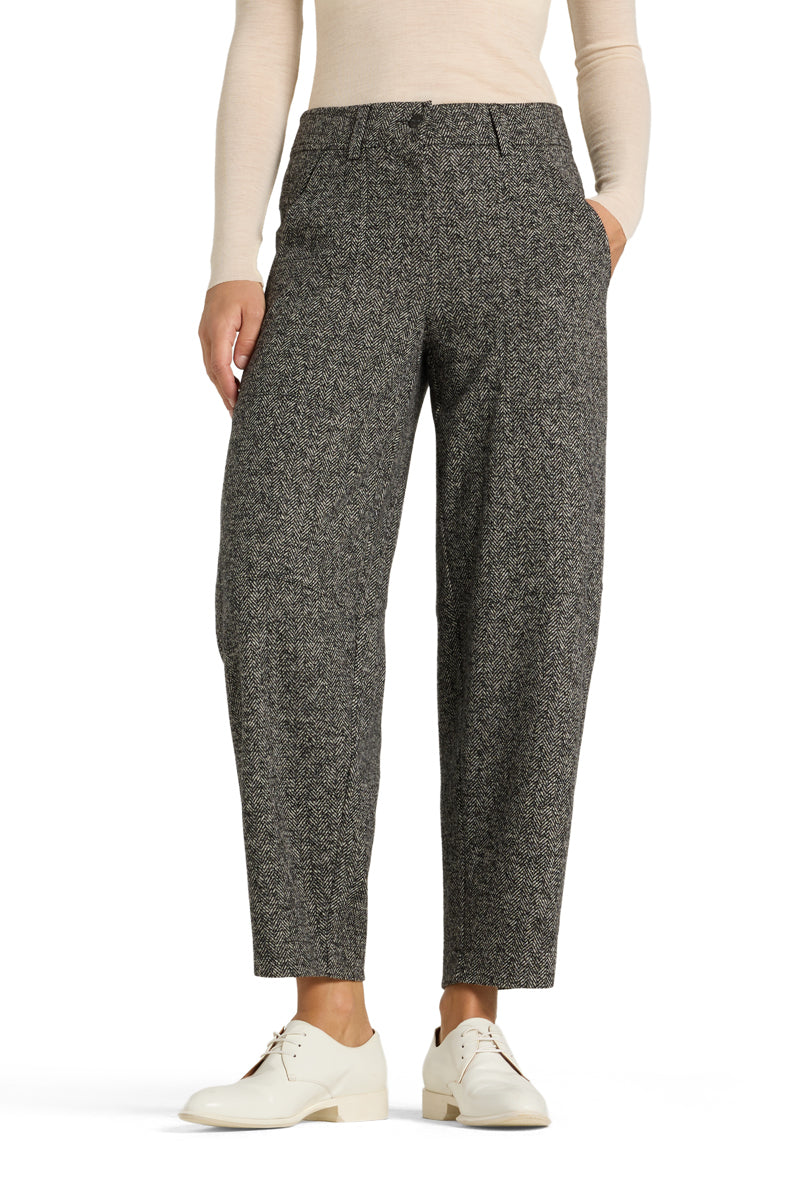 Cambio Orly Pantalon – Bruin-41% polyester, 39% viscose, 18% katoen, 2% elastaan-DAMES BROEKEN-Bruin
