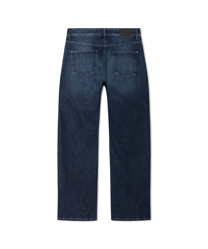 Cambio Ornella Barrel Jeans – Blauw-98% katoen, 2% elastaan-DAMES BROEKEN-Blauw