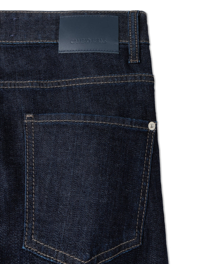 Cambio Ornella Jeans – Blauw-98% katoen, 2% polyurethaan-DAMES BROEKEN-Blauw