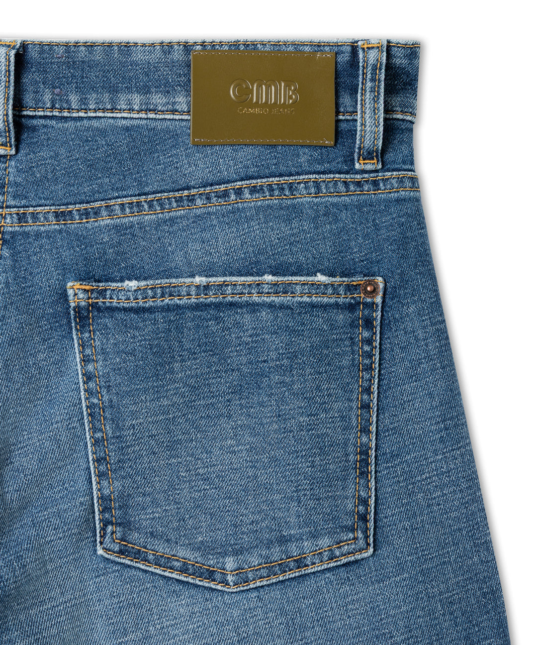 Cambio Ornella Twisted Jeans – Blauw-98% katoen, 2% elastaan-DAMES BROEKEN-Blauw