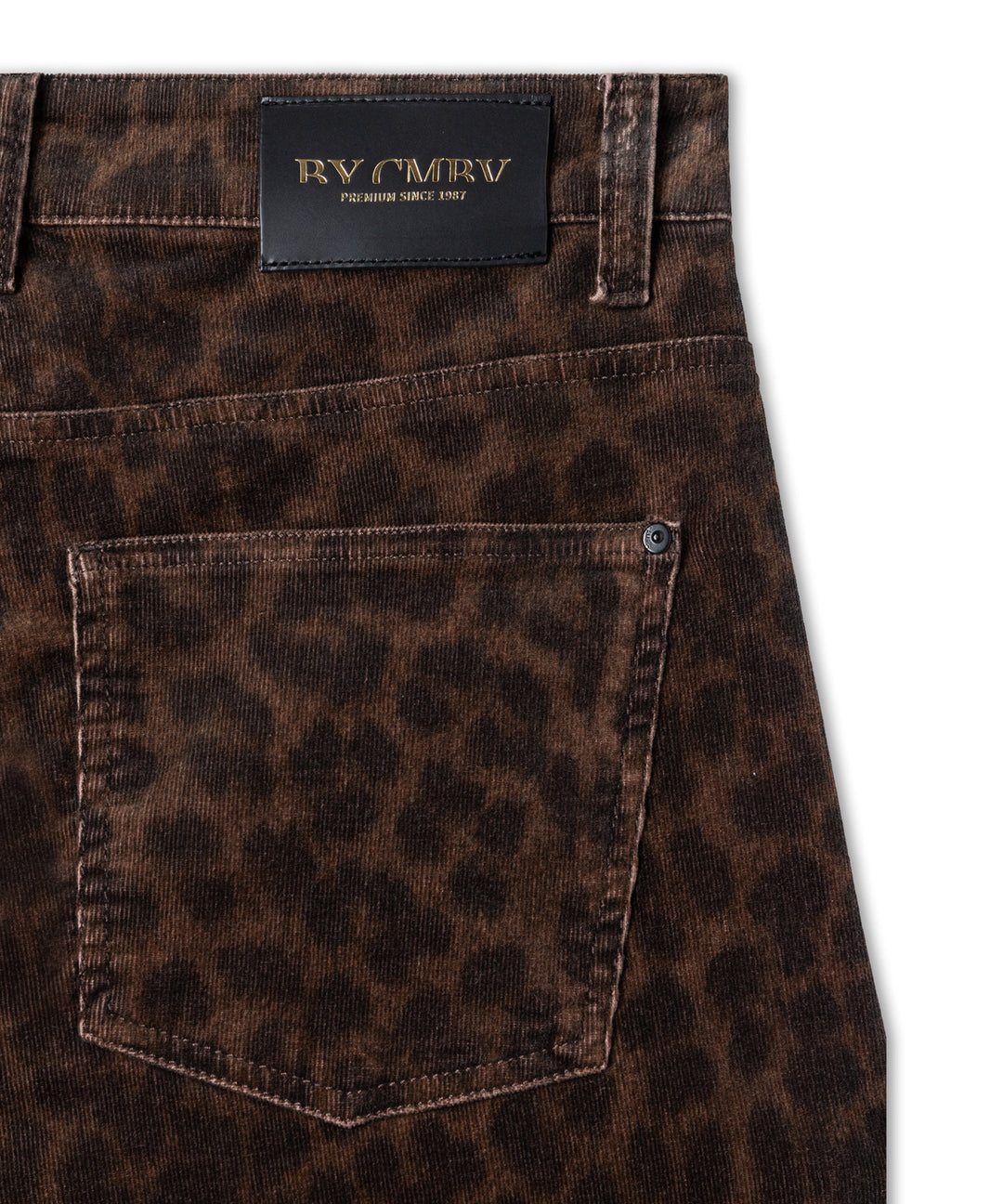 Cambio Ornella Twisted Pantalon – Bruin-98% katoen, 2% elastaan-DAMES BROEKEN-Bruin