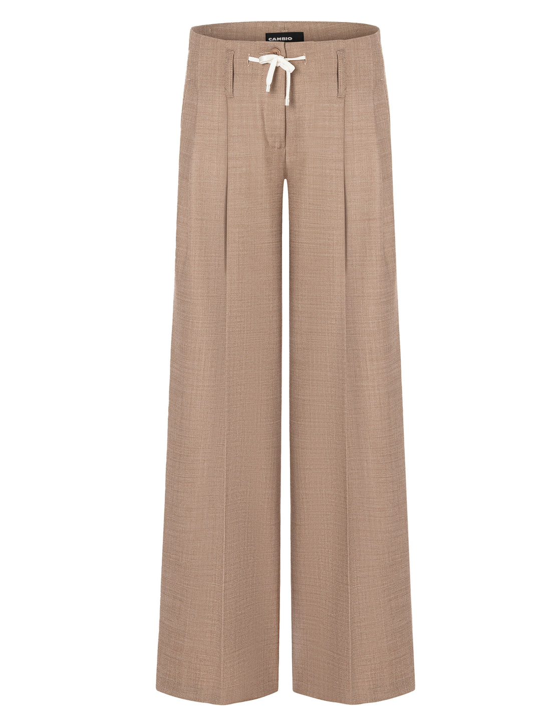 Cambio Pantalon Addison – Bruin-53% polyester, 43% wol, 4% elastaan-DAMES BROEKEN-Bruin