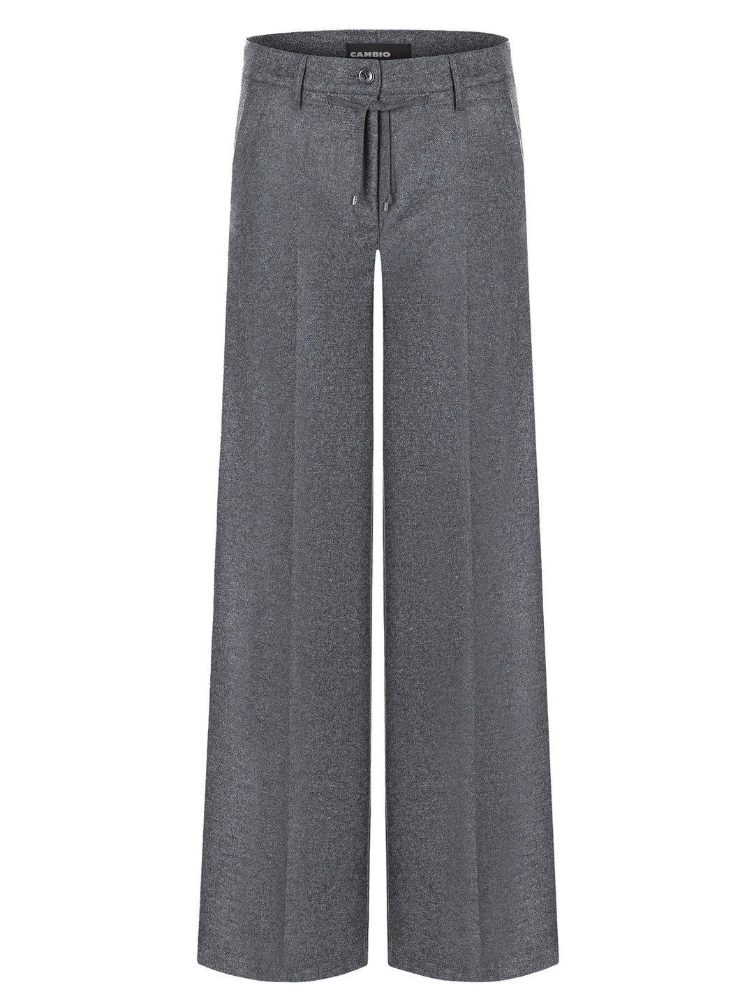 Cambio Pantalon Adrienne – Grijs-55% wol, 45% polyester-DAMES BROEKEN-Grijs