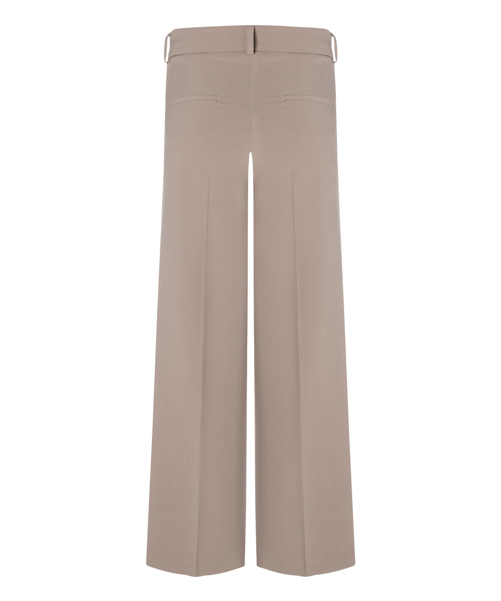 Cambio – Pantalon Amelie Beige-90% polyester, 10% polyurethan-DAMES BROEKEN-Beige