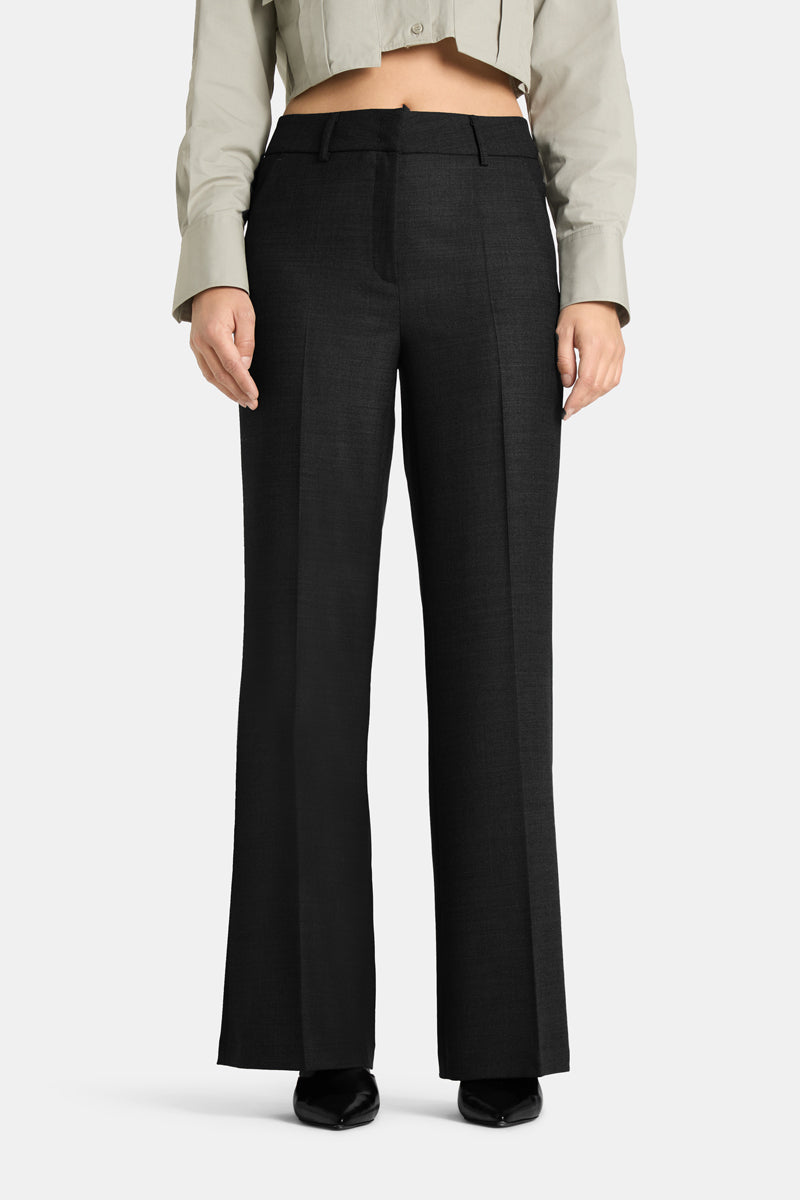 Cambio Pantalon Amelie – Zwart-53% polyester, 43% wol, 4% elastaan-DAMES BROEKEN-Zwart