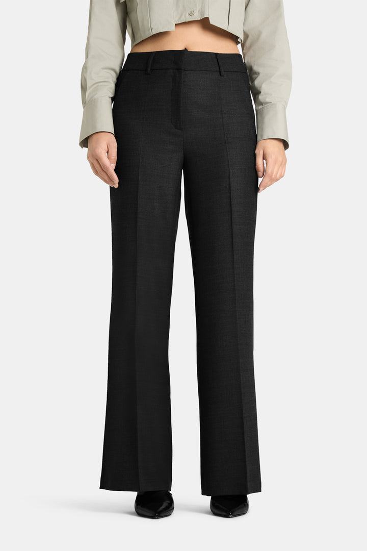 Cambio Pantalon Amelie – Zwart-53% polyester, 43% wol, 4% elastaan-DAMES BROEKEN-Zwart