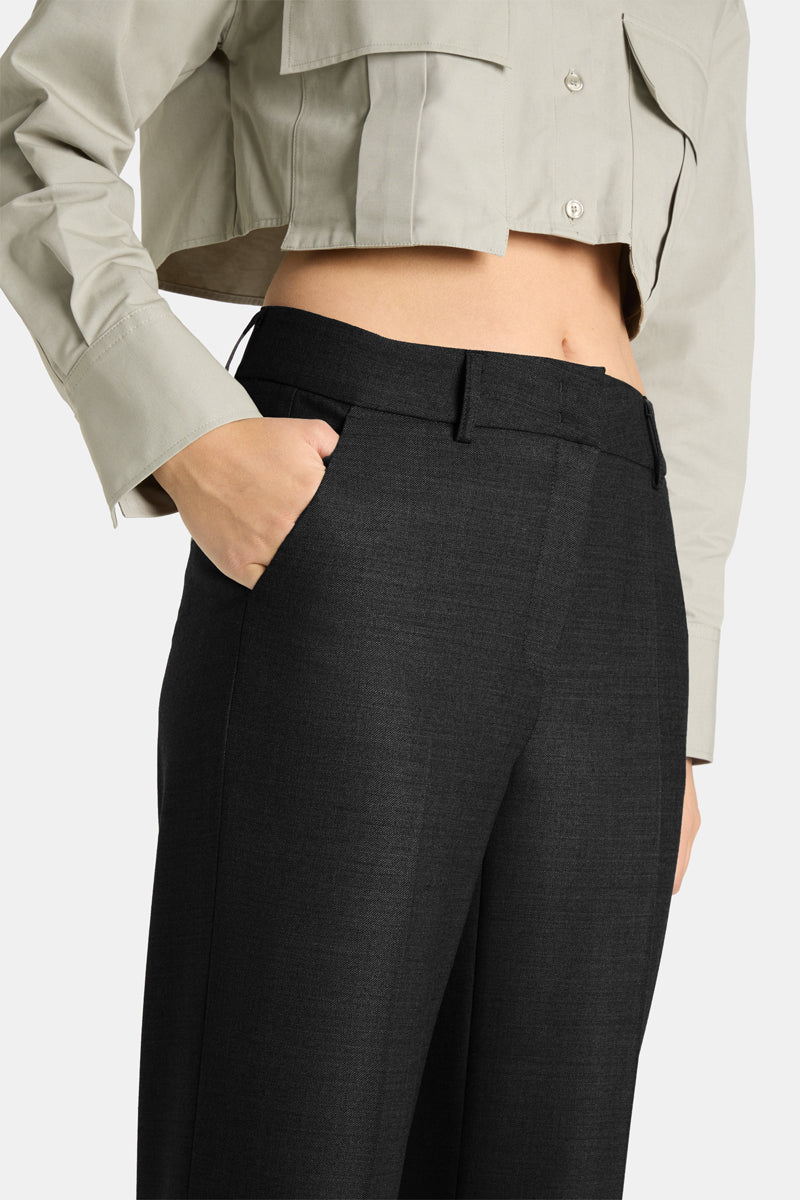 Cambio Pantalon Amelie – Zwart-53% polyester, 43% wol, 4% elastaan-DAMES BROEKEN-Zwart