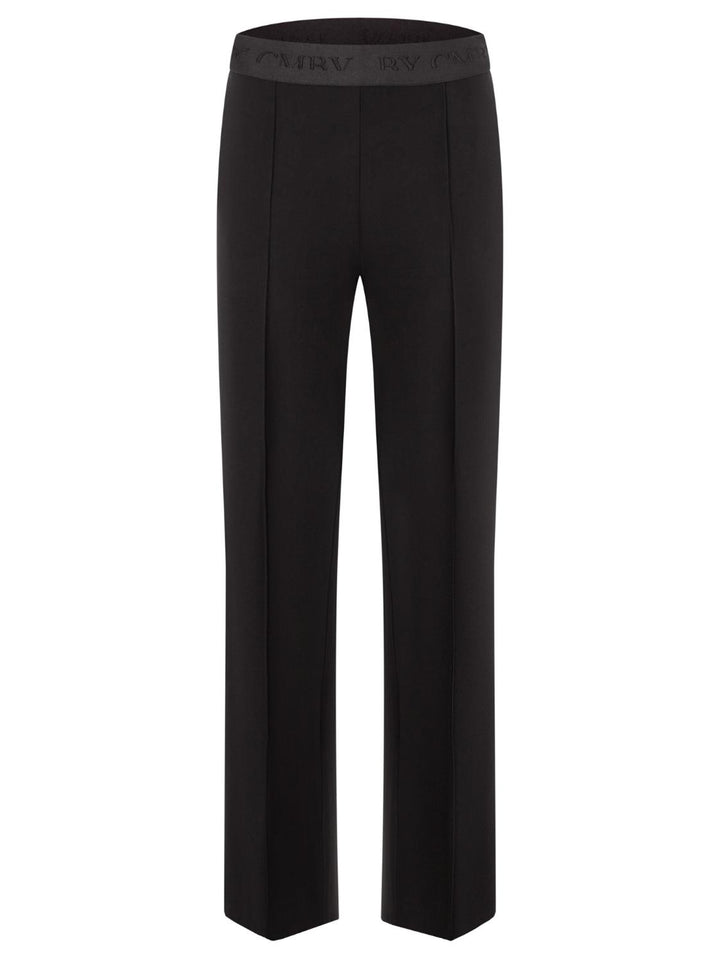 Cambio pantalon Ava-92% polyester, 8% polyurethaan-DAMES BROEKEN-Zwart