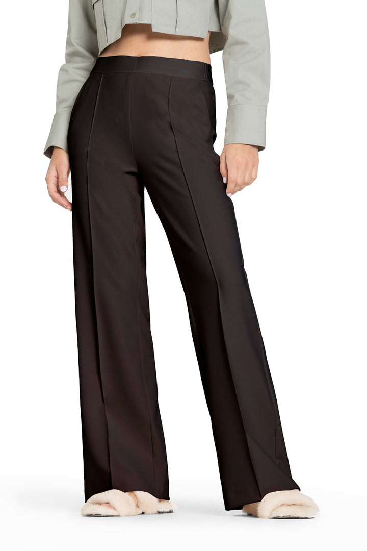 Cambio pantalon Ava - dark ebony-90% polyester, 10% polyurethan -DAMES BROEKEN-Bruin