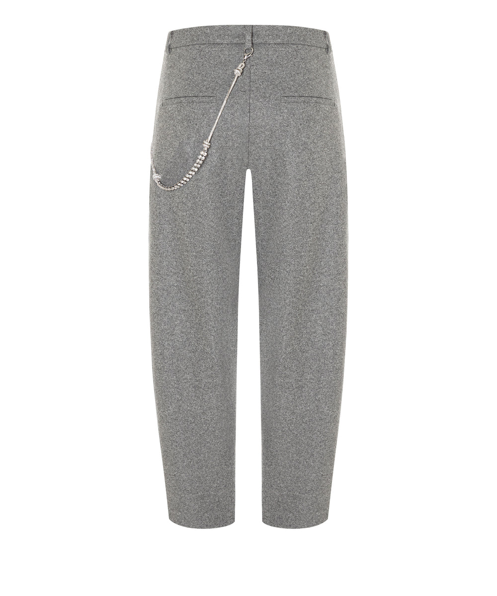 Cambio Pantalon Emilie – Grijs-66% polyester, 29% wol, 5% elastaan-DAMES BROEKEN-Grijs